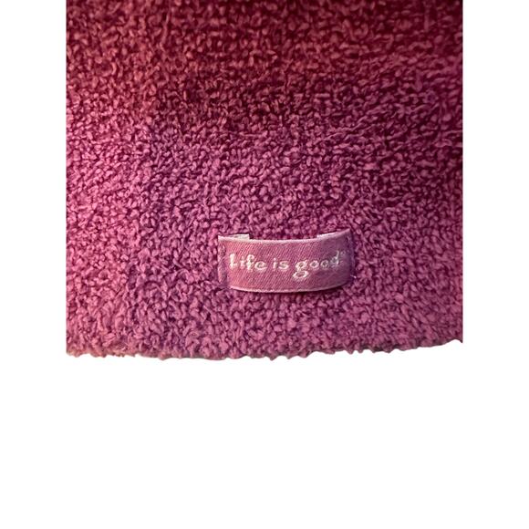 Women’s LIFE IS GOOD Soft Pink Slouchy Beanie, One Size - Picture 2 of 3